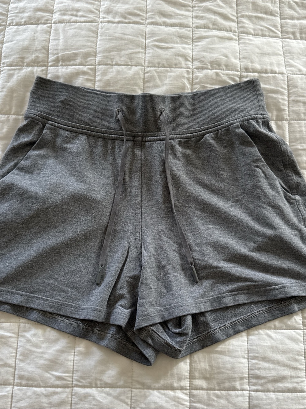 lululemon athletica Gray Drawstring Athletic Shorts